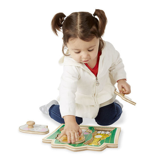 Melissa & Doug Jumbo Knob Puzzle - Jungle Friends 3pc