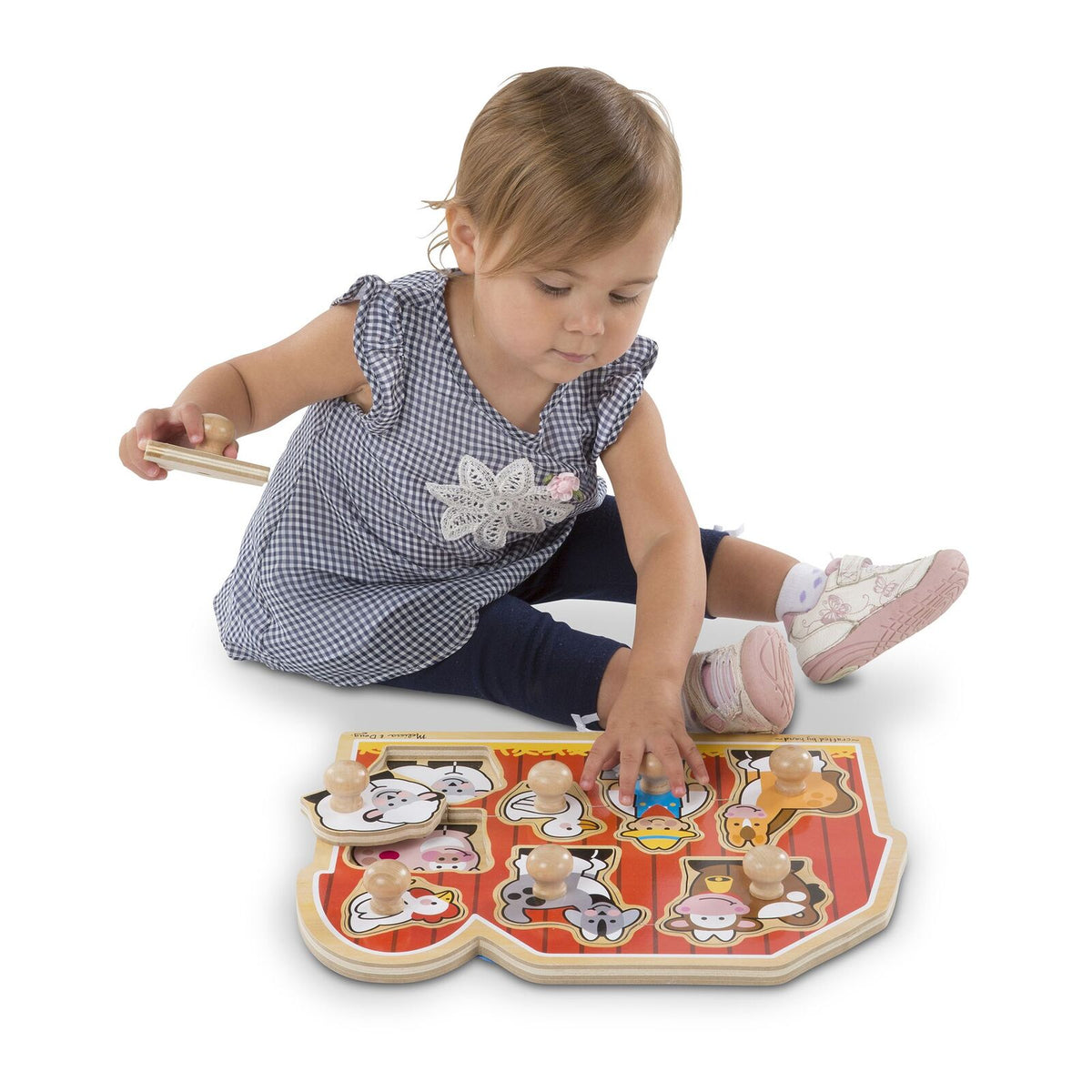 Melissa & Doug Jumbo Knob Puzzle - Around The Farm 8pc