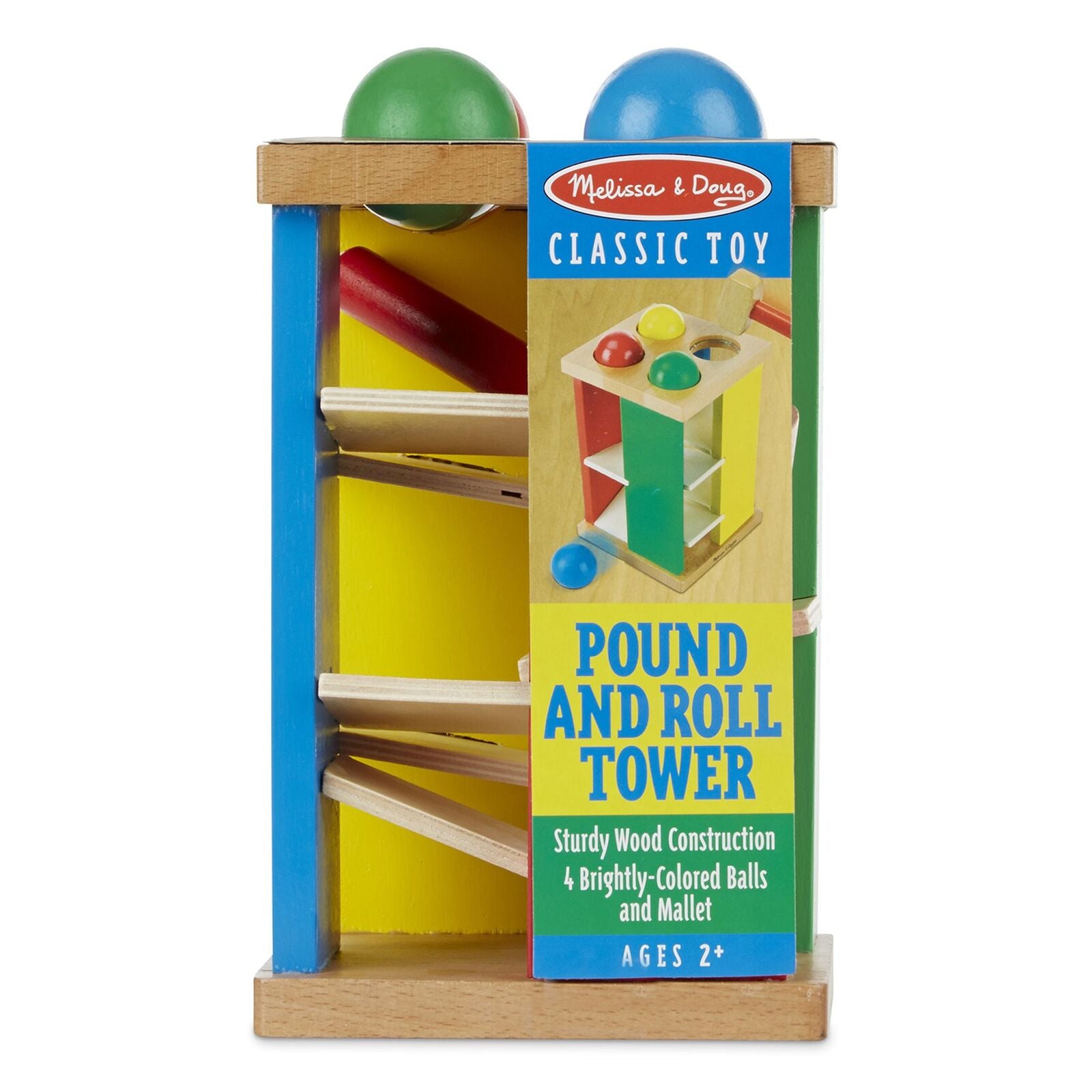 Melissa & Doug Classic Toy - Pound & Roll Tower