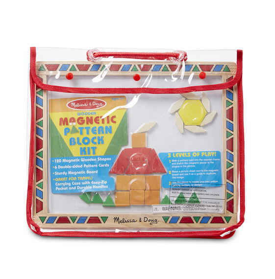 Melissa & Doug Magnetic Learning - Magnetic Pattern Block Kit