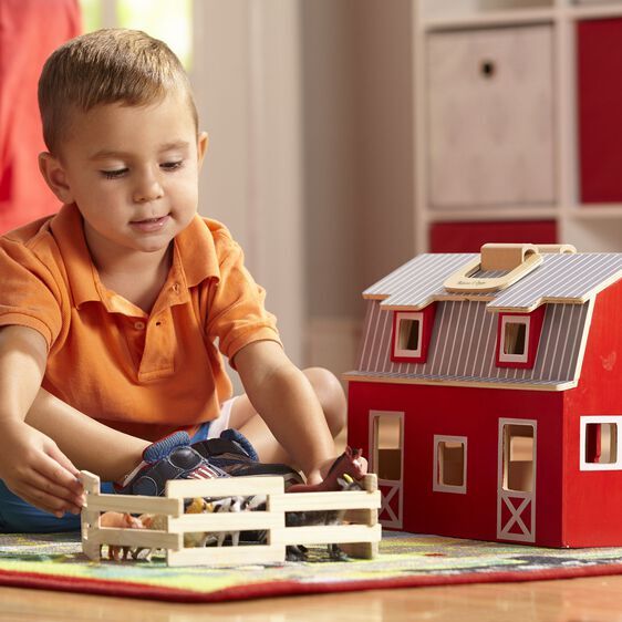 Melissa & Doug Fold And Go - Wooden Barn