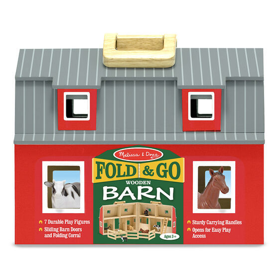 Melissa & Doug Fold And Go - Wooden Barn