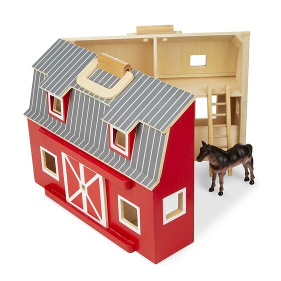 Melissa & Doug Fold And Go - Wooden Barn