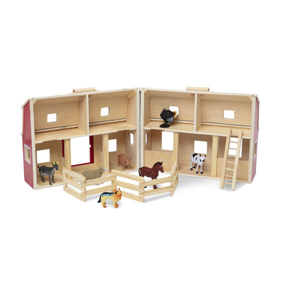 Melissa & Doug Fold And Go - Wooden Barn