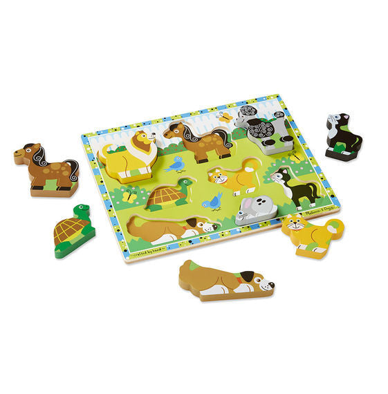 Melissa & Doug Chunky Puzzle - Pets 8pc
