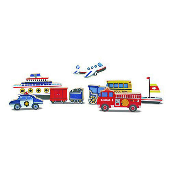 Melissa & Doug Chunky Puzzle - Vehicles 9pc