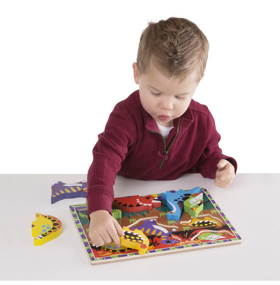 Melissa & Doug Chunky Puzzle - Dinosaurs 7pc