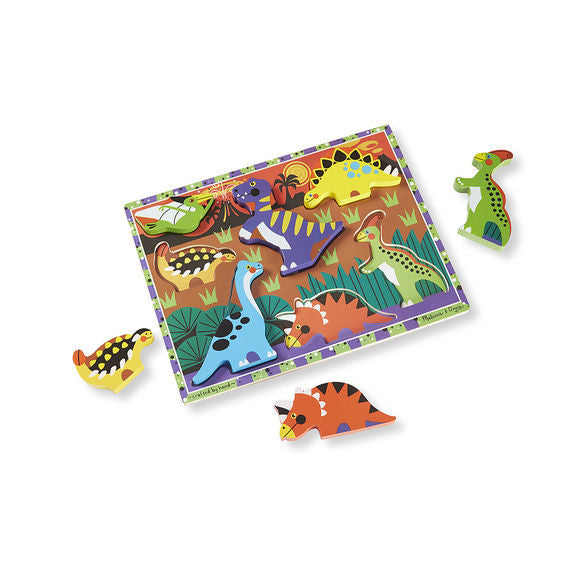 Melissa & Doug Chunky Puzzle - Dinosaurs 7pc