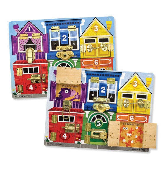 Melissa & Doug Skill Builder - Wooden Latches Board