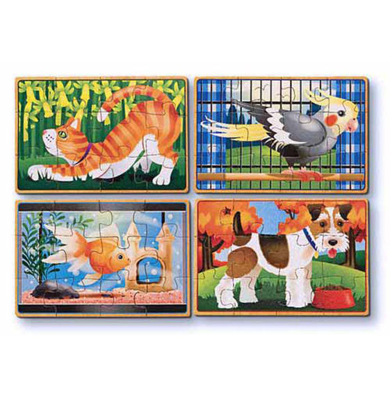 Melissa & Doug Jigsaw Puzzles in a Box - Pets