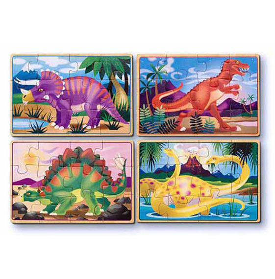 Melissa & Doug Jigsaw Puzzles in a Box - Dinosaur