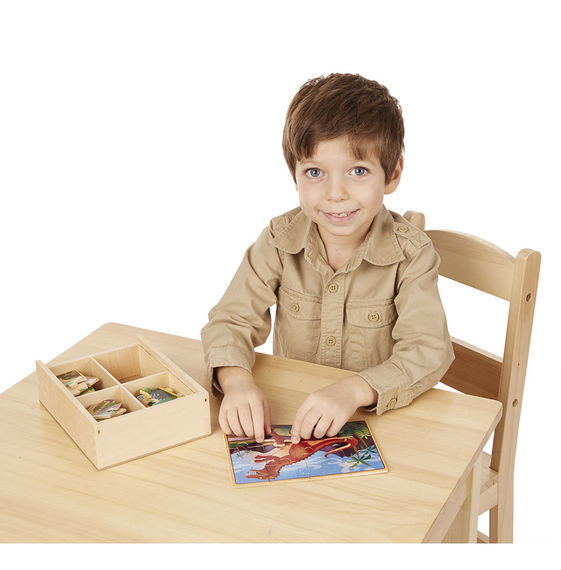 Melissa & Doug Jigsaw Puzzles in a Box - Dinosaur
