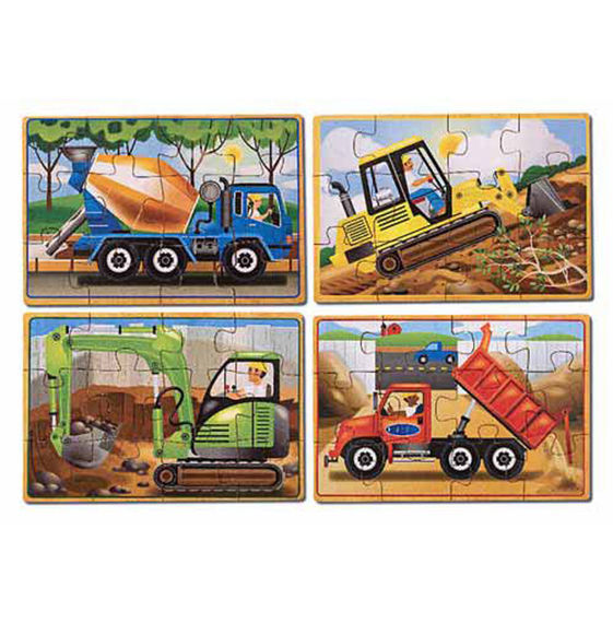 Melissa & Doug Jigsaw Puzzles in a Box - Construction