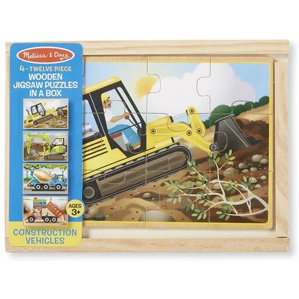 Melissa & Doug Jigsaw Puzzles in a Box - Construction