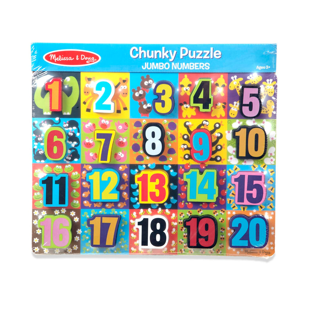 Melissa & Doug Chunky Puzzle - Numbers 20pc