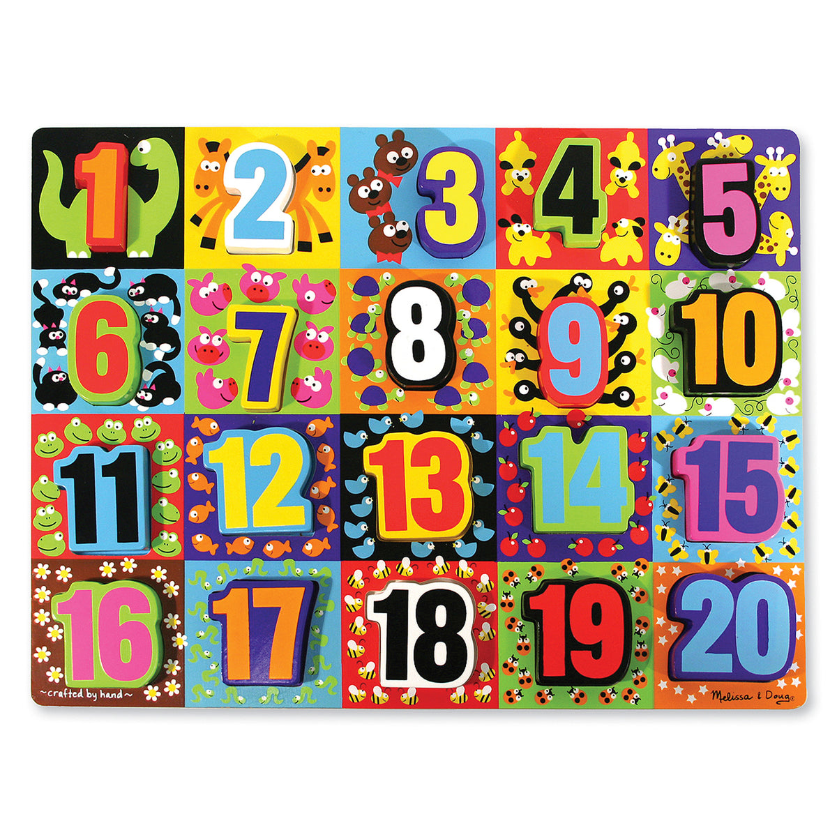Melissa & Doug Chunky Puzzle - Numbers 20pc