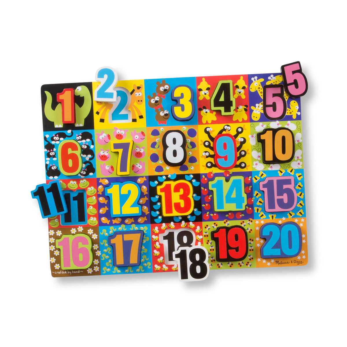 Melissa & Doug Chunky Puzzle - Numbers 20pc