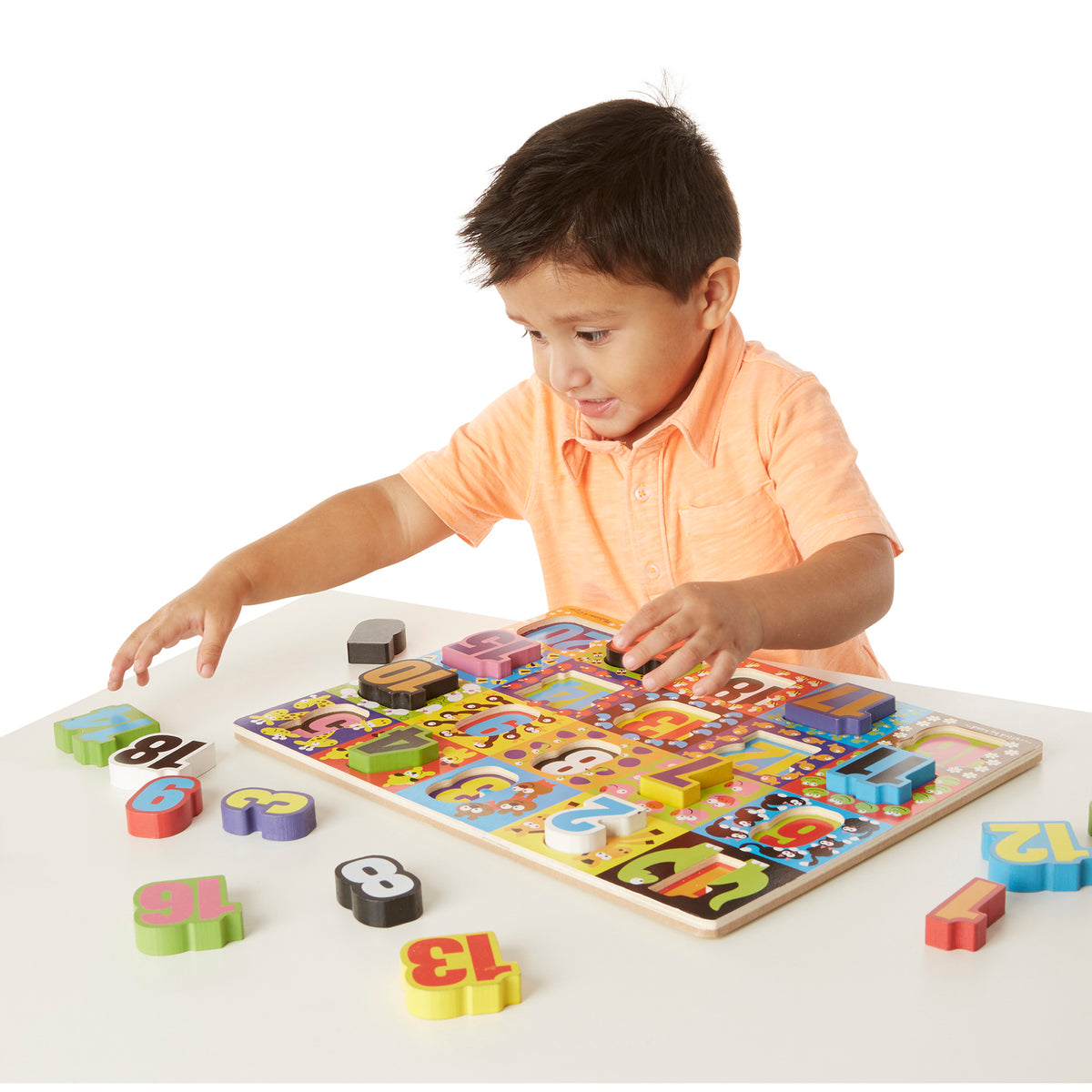 Melissa & Doug Chunky Puzzle - Numbers 20pc