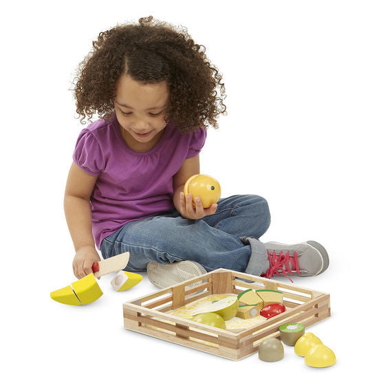 Melissa & Doug Kitchen Play - Cutting Fruit Crate