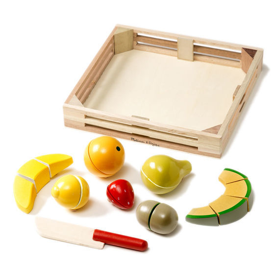 Melissa & Doug Kitchen Play - Cutting Fruit Crate