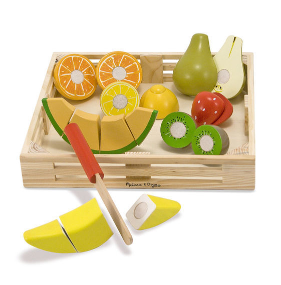 Melissa & Doug Kitchen Play - Cutting Fruit Crate