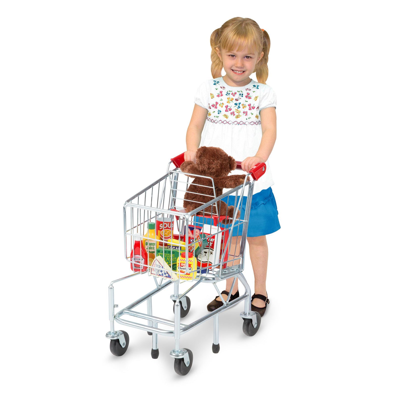 Melissa & Doug Kitchen Play - Metal Shopping Cart