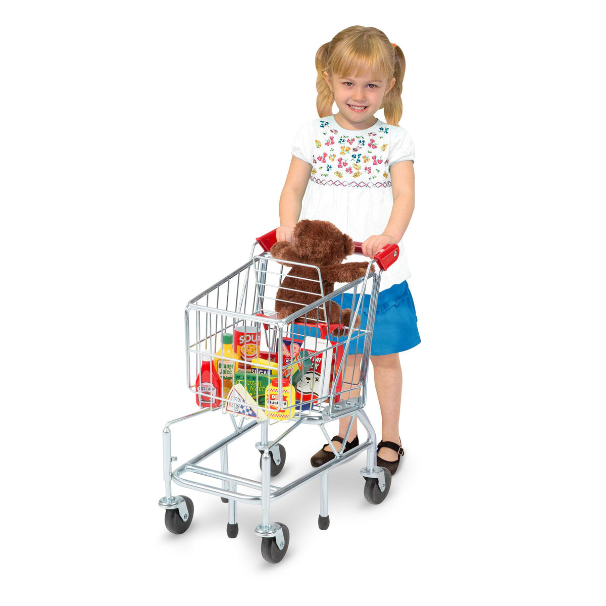 Melissa & Doug Kitchen Play - Metal Shopping Cart