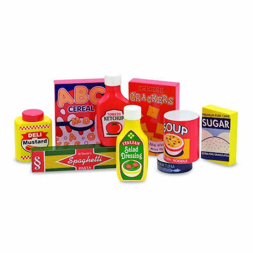 Melissa & Doug Kitchen Play - Wooden Pantry Products