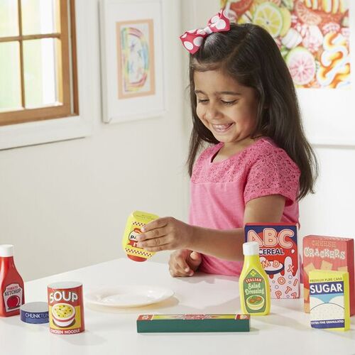 Melissa & Doug Kitchen Play - Wooden Pantry Products