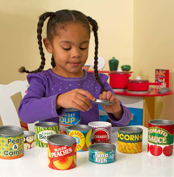 Melissa & Doug Kitchen Play - Grocery Cans