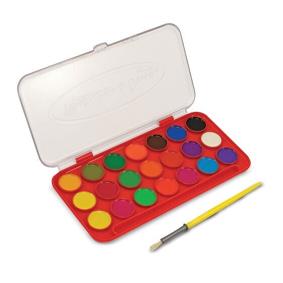Melissa & Doug Deluxe Watercolor Paint Set - 21 Colours
