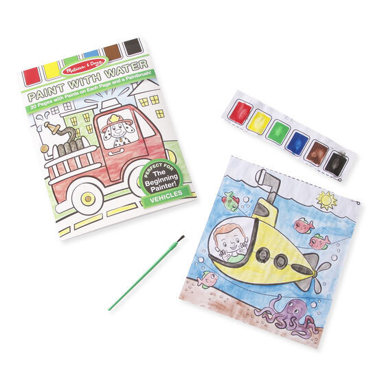 Melissa & Doug Paint with Water - Vehicles