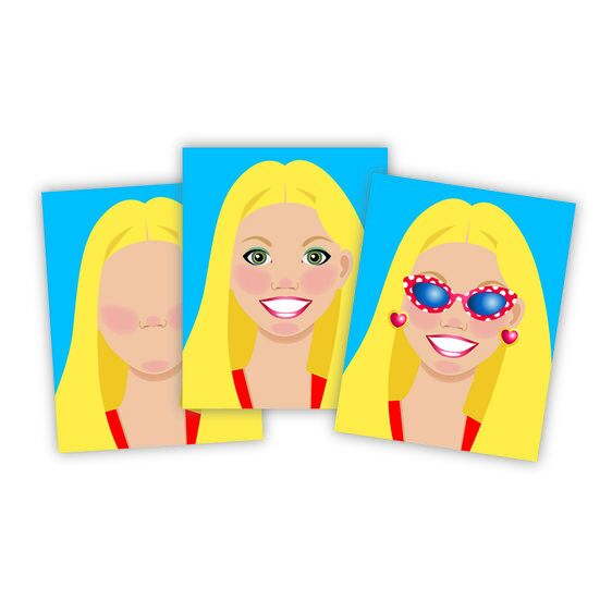 Melissa & Doug Sticker Pad Make-a-Face - Fashion Faces