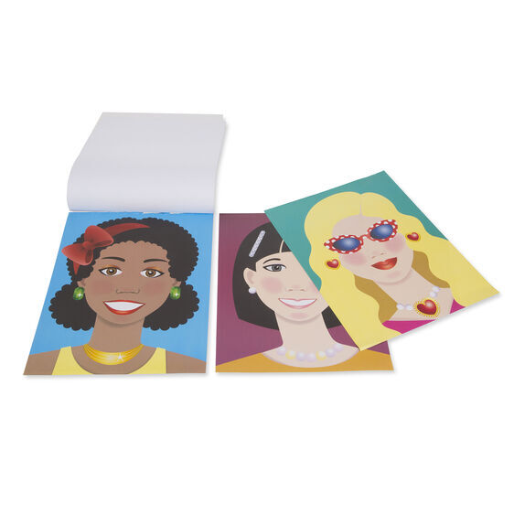 Melissa & Doug Sticker Pad Make-a-Face - Fashion Faces