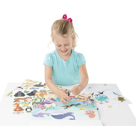 Melissa & Doug Reusable Sticker Pad - Habitats