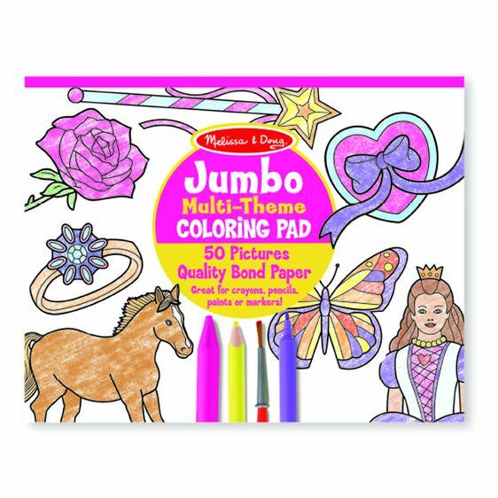 Melissa & Doug Jumbo Colouring Pad - Pink