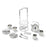 Melissa & Doug Kitchen Play - Stainless Steel Tea Set and Storage Stand