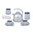 Melissa & Doug Kitchen Play - Stainless Steel Tea Set and Storage Stand