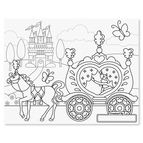 Melissa & Doug Jumbo Colouring Pad - Princess & Fairy