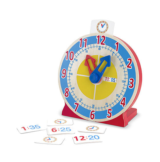 Melissa & Doug Skill Builder - Turn & Tell Wooden Clock