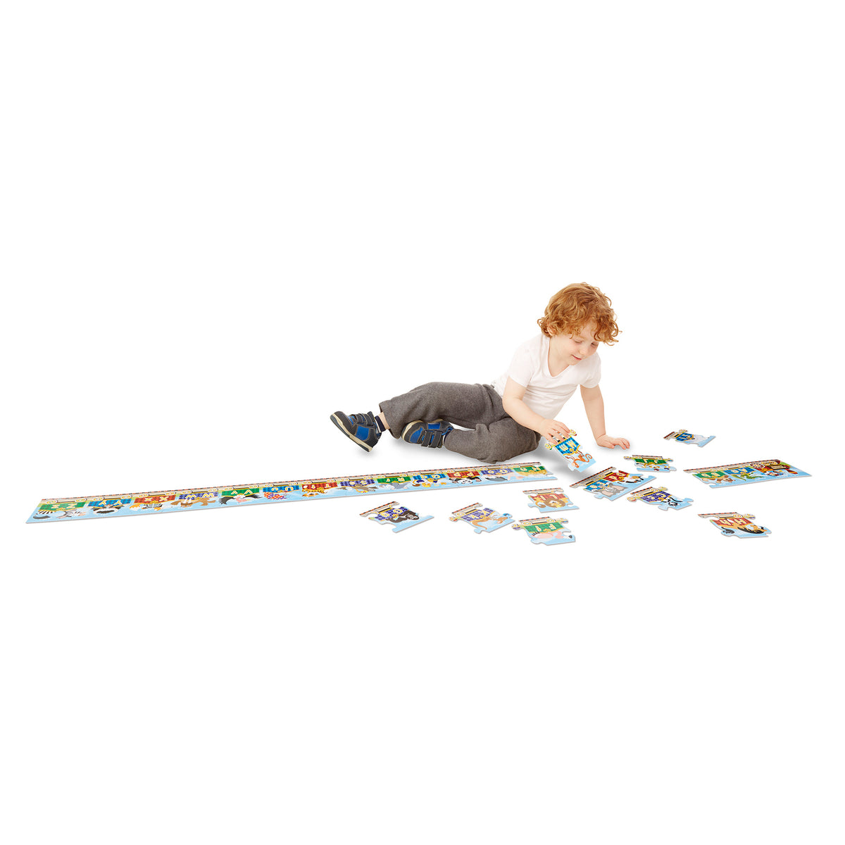 Melissa & Doug Floor Puzzle - Alphabet Express 27pc