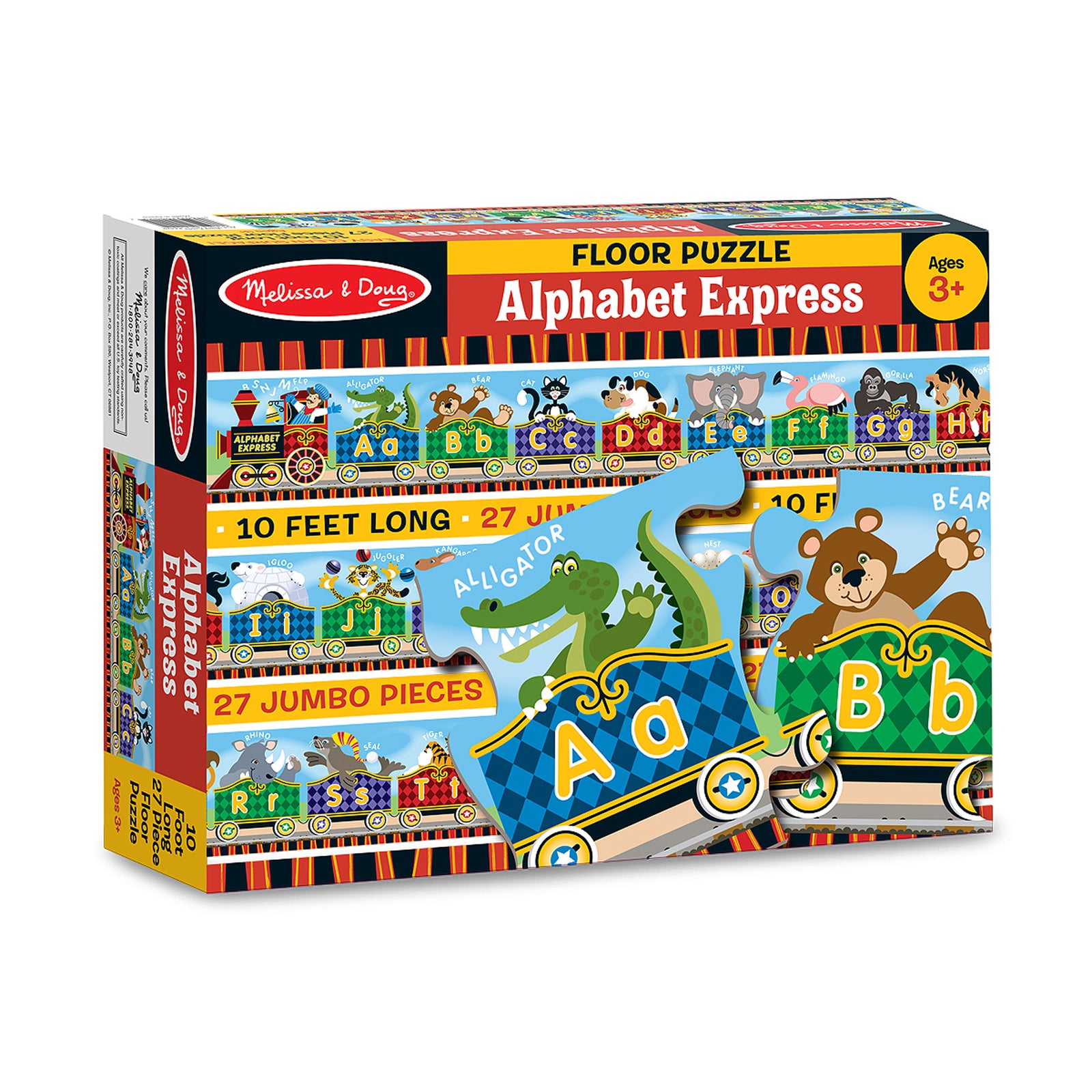 Melissa & Doug Floor Puzzle - Alphabet Express 27pc