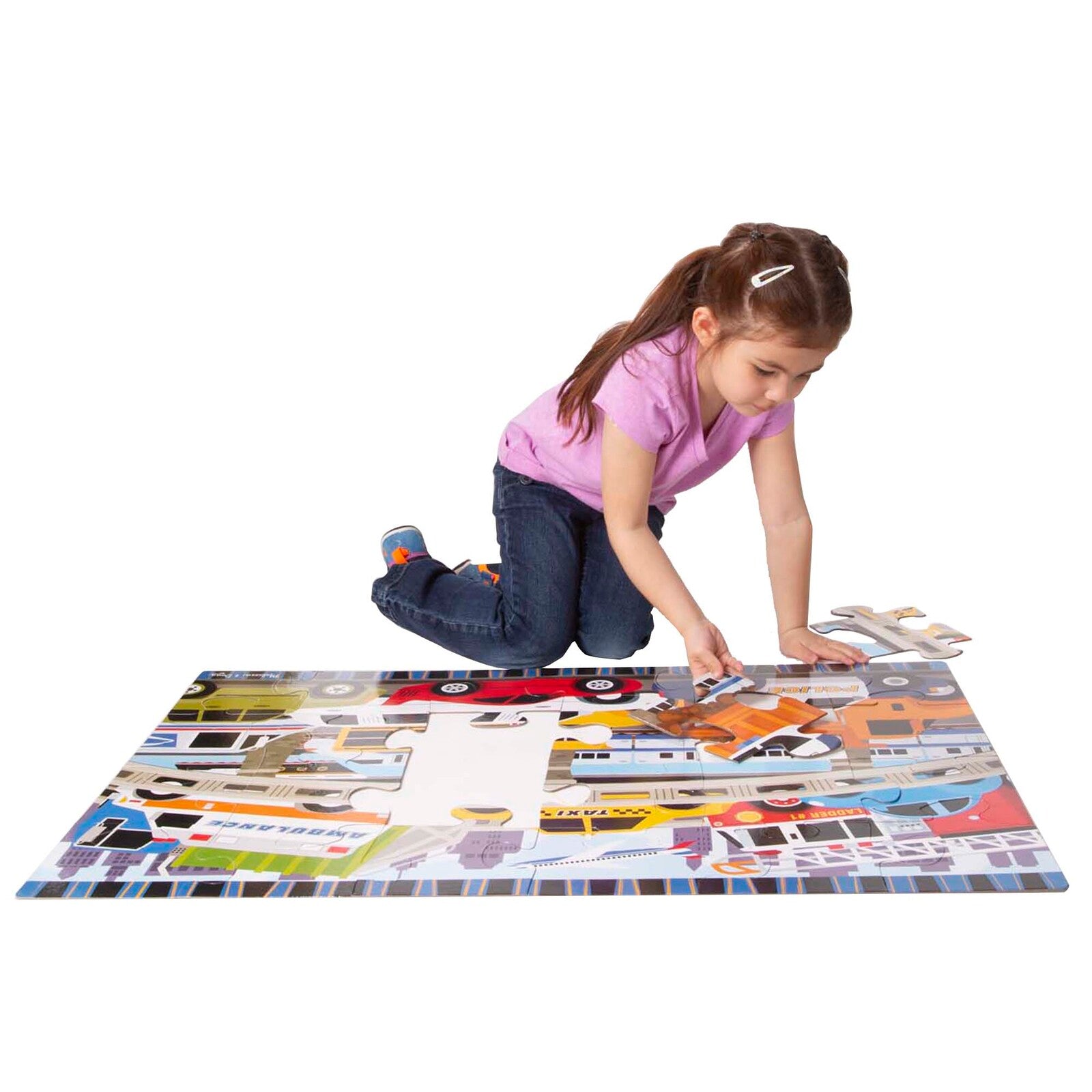 Melissa & Doug Floor Puzzle - Traffic Jam 24pc