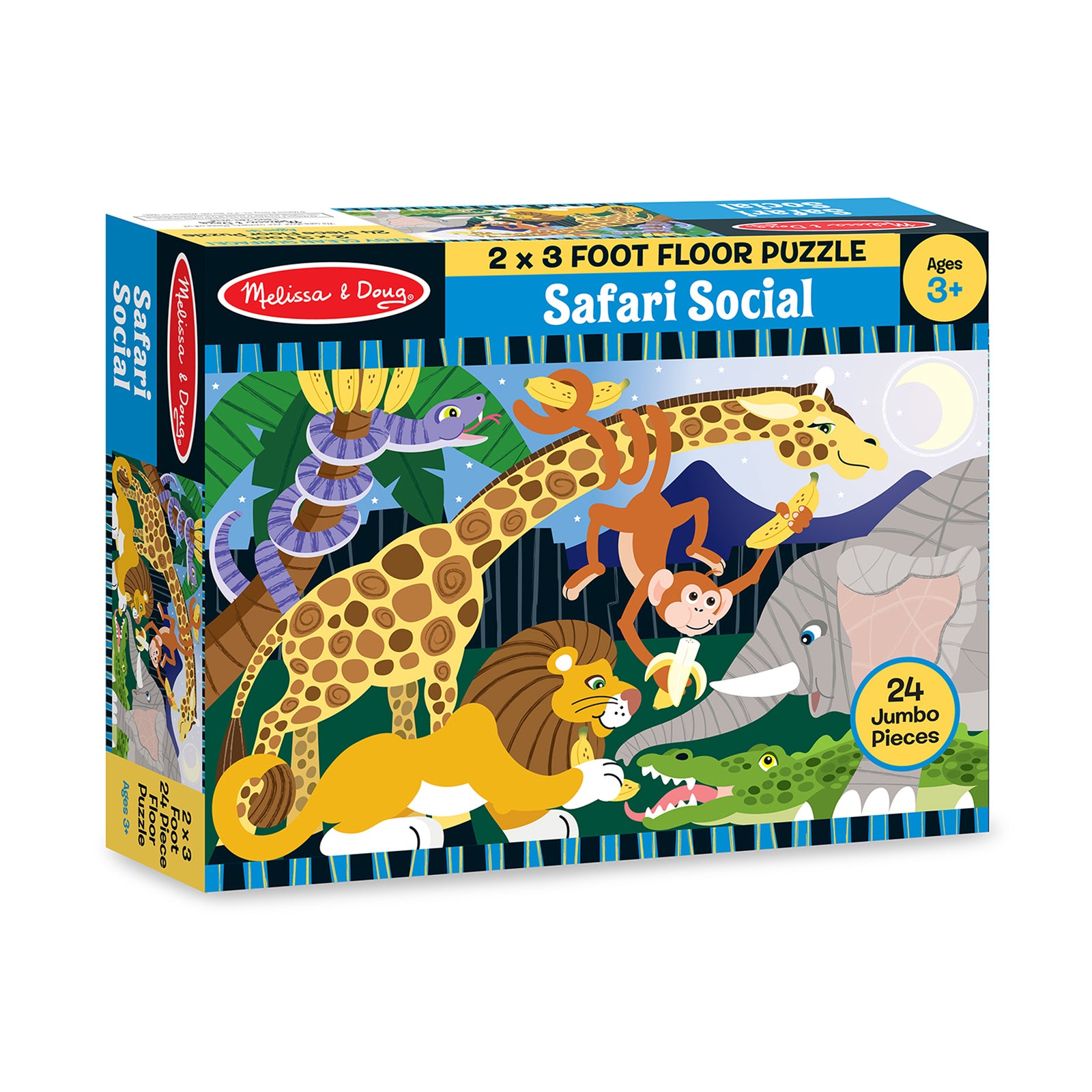 Melissa & Doug Floor Puzzle - Safari Social 24pc