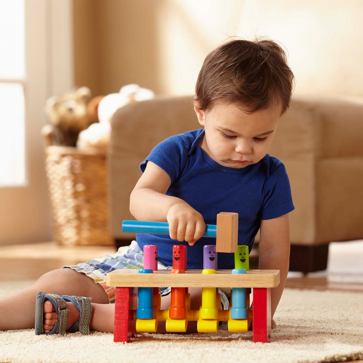Melissa & Doug Classic Toy - Deluxe Pounding Bench