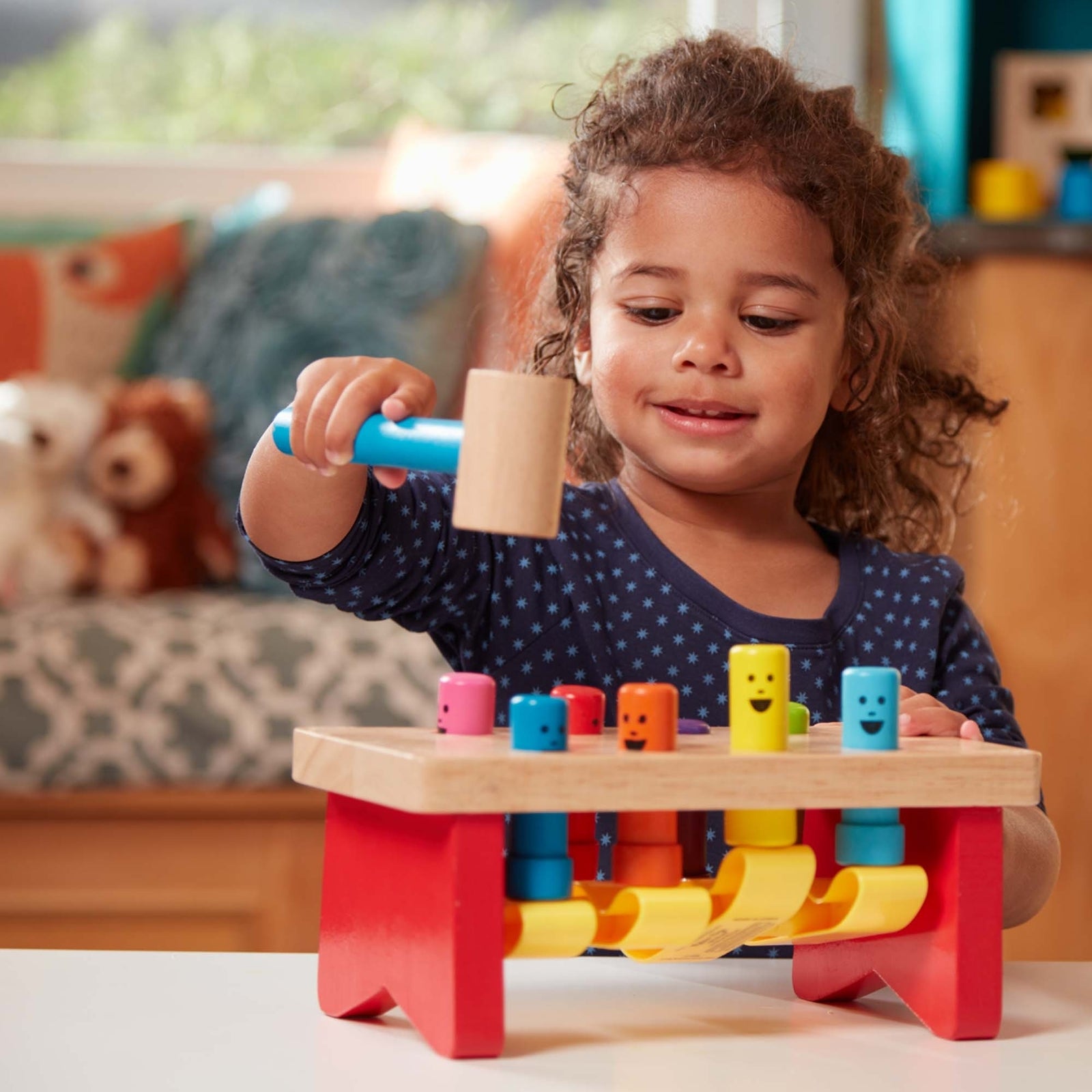 Melissa & Doug Classic Toy - Deluxe Pounding Bench