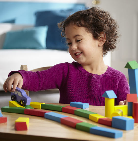 Melissa & Doug Classic Toy - 100 Wood Block Set
