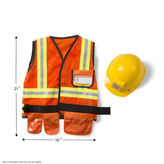 Melissa & Doug Role Play Costume Set - Construction Worker