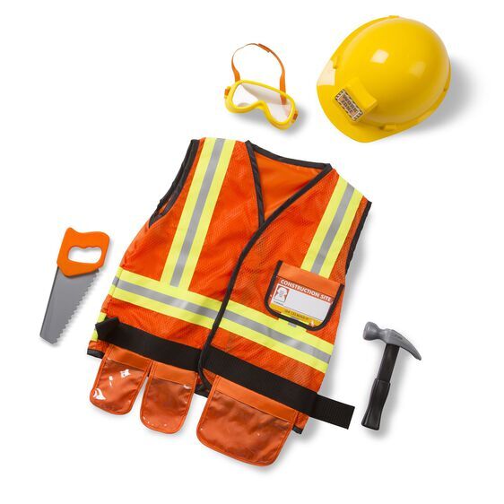 Melissa & Doug Role Play Costume Set - Construction Worker