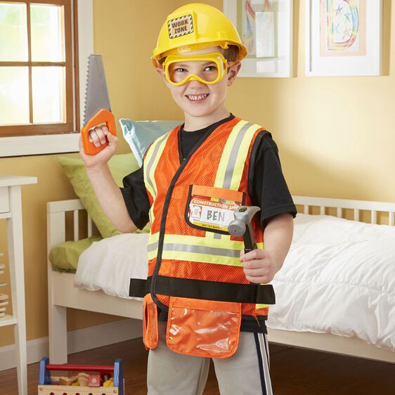 Melissa & Doug Role Play Costume Set - Construction Worker